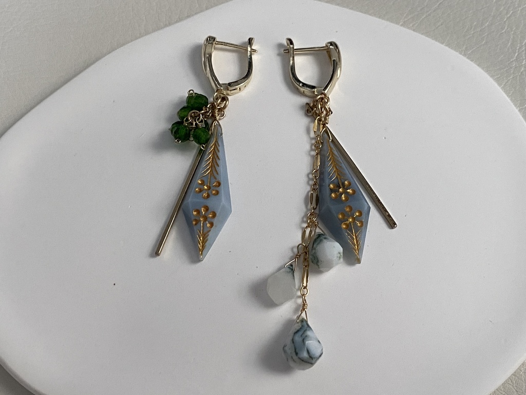 久坂玄瑞イメージ「双璧/力」アシンメトリーピアス