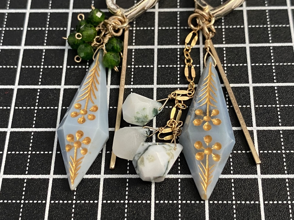 久坂玄瑞イメージ「双璧/力」アシンメトリーピアス