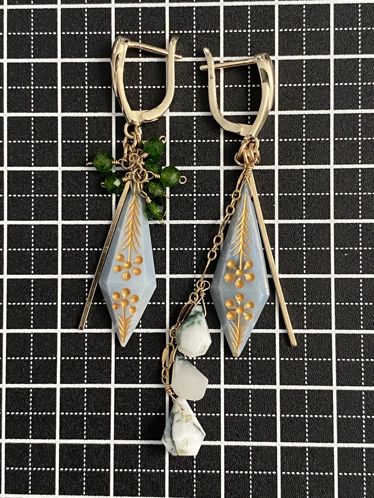 久坂玄瑞イメージ「双璧/力」アシンメトリーピアス