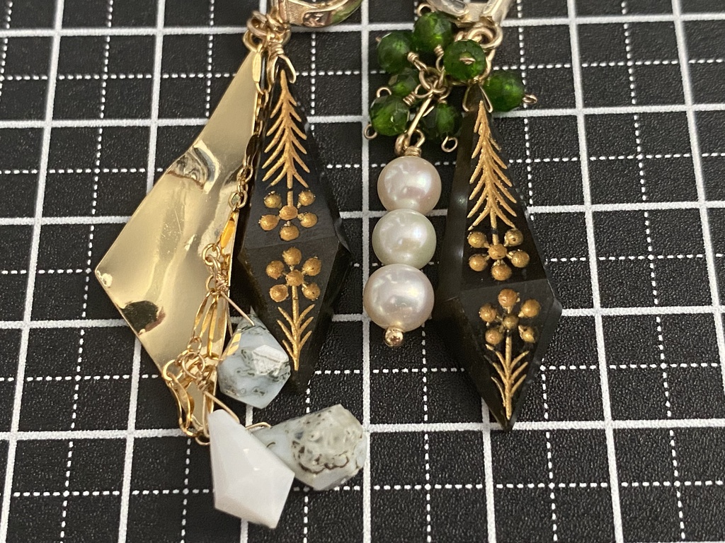 高杉晋作イメージ「双璧/智」アシンメトリーピアス