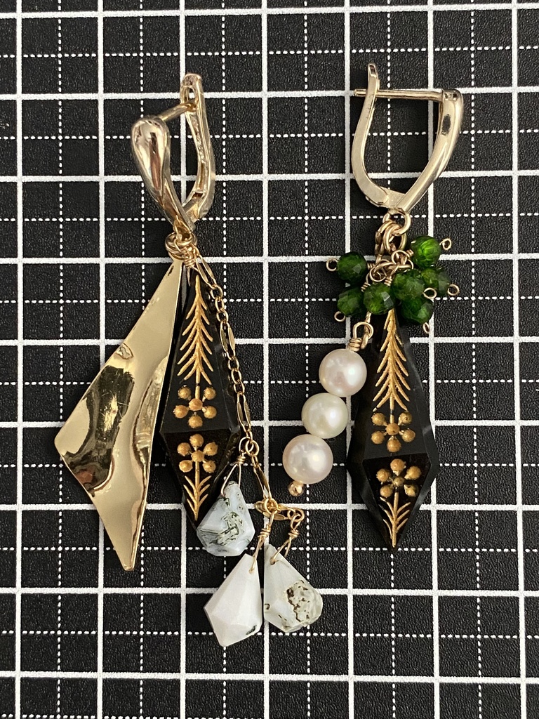 高杉晋作イメージ「双璧/智」アシンメトリーピアス