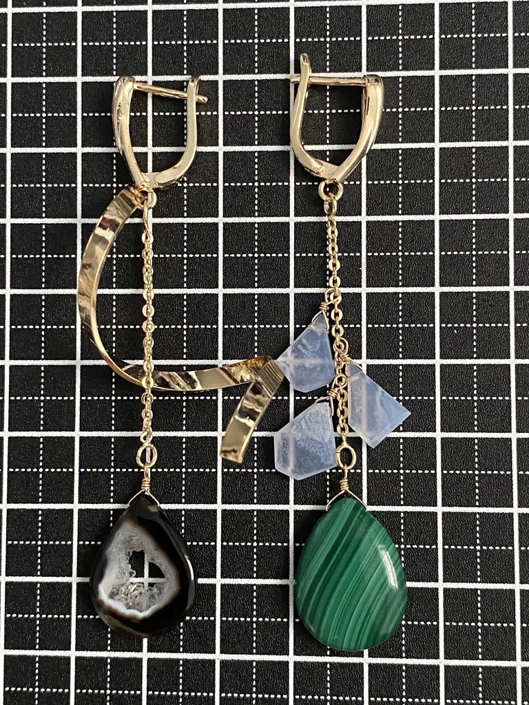 吉田松陰イメージ「見通す者」アシンメトリーピアス