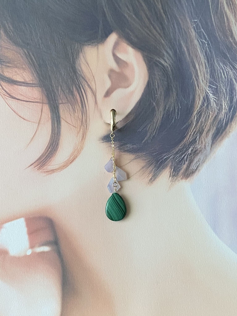 吉田松陰イメージ「見通す者」アシンメトリーピアス