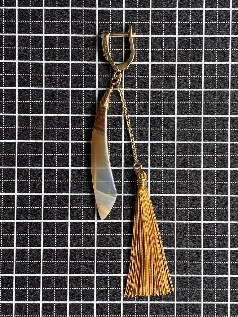 肝っ玉の(?)牛尾刀ピアス