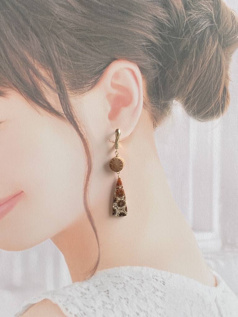 勝海舟イメージ「散華」ピアス