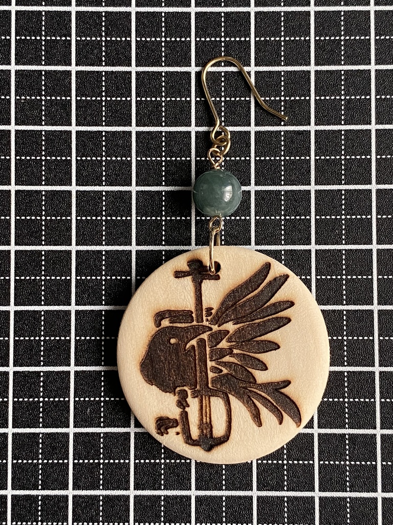 高杉晋作イメージ「三味線鴉」ピアス