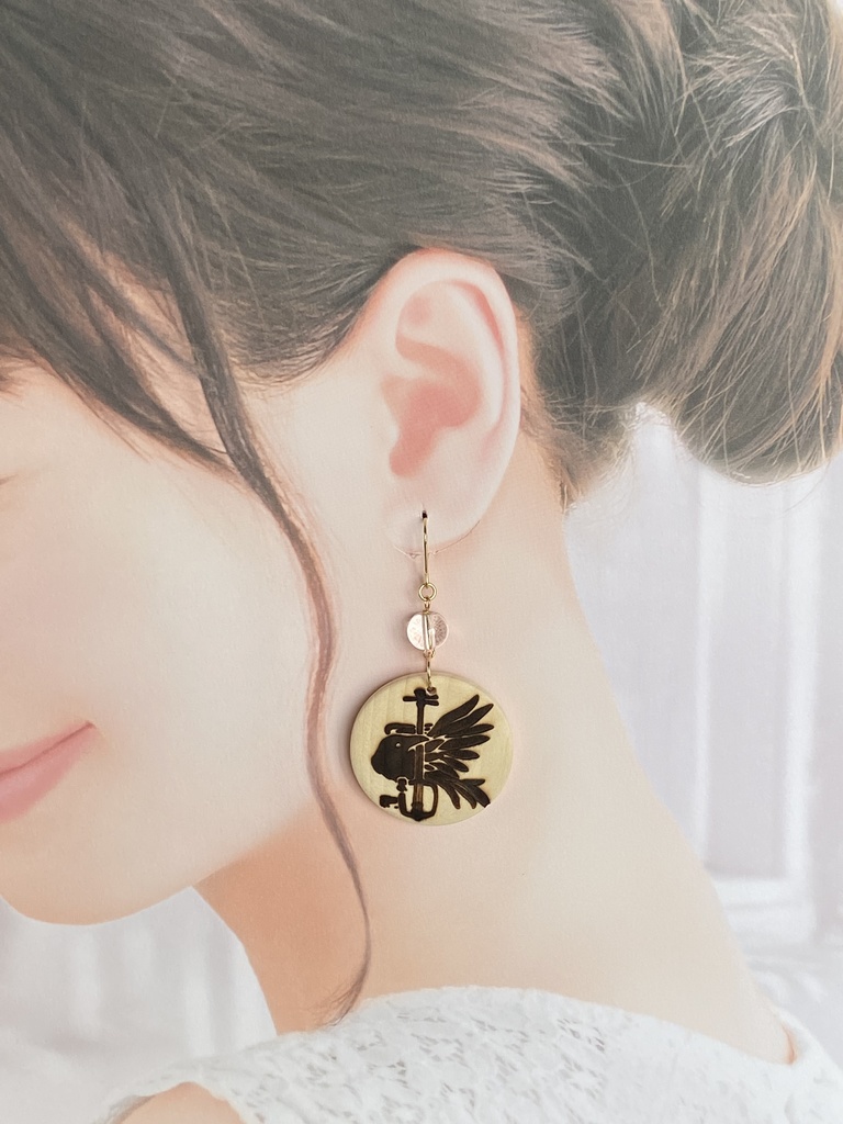 高杉晋作イメージ「三味線鴉」ピアス