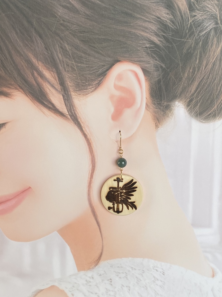 高杉晋作イメージ「三味線鴉」ピアス