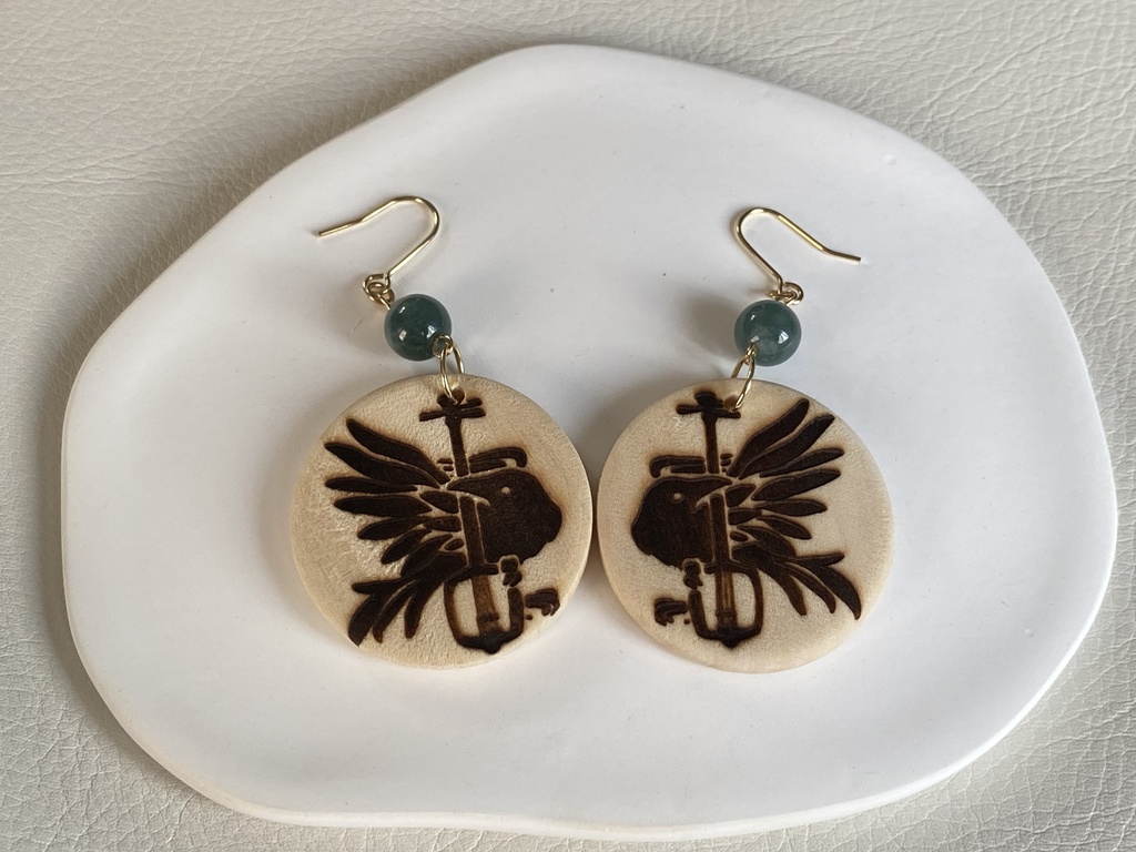高杉晋作イメージ「三味線鴉」ピアス