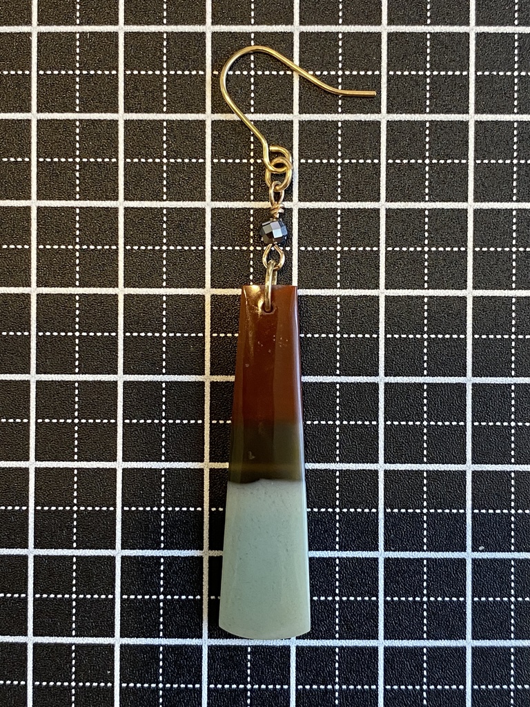 抹茶プリンのピアス【A】