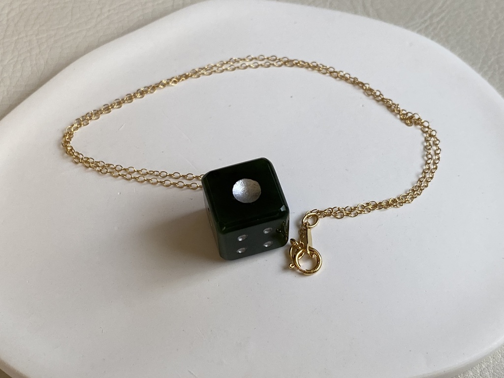 高杉晋作イメージ「翡翠の賽」ネックレス