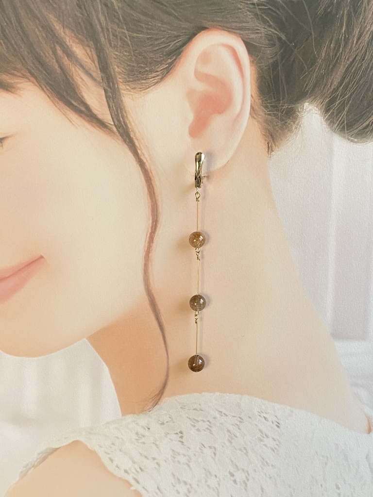 石火イメージ「朱閃」ピアス