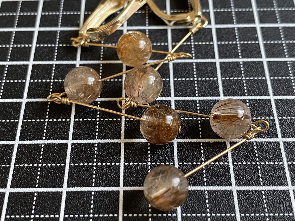 石火イメージ「朱閃」ピアス