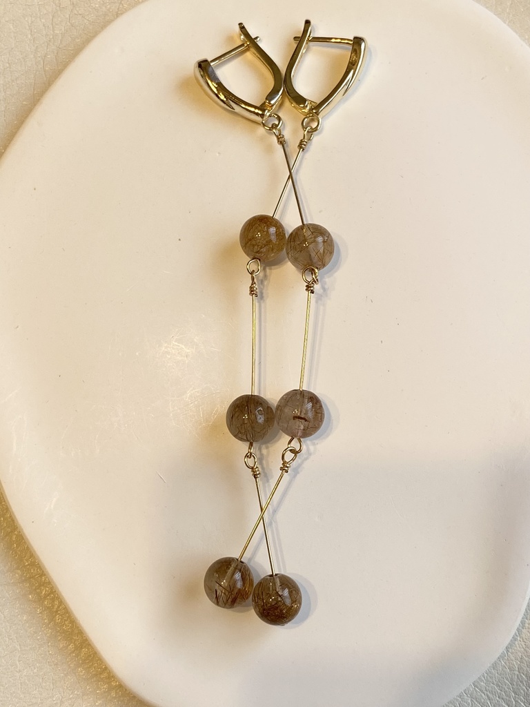 石火イメージ「朱閃」ピアス