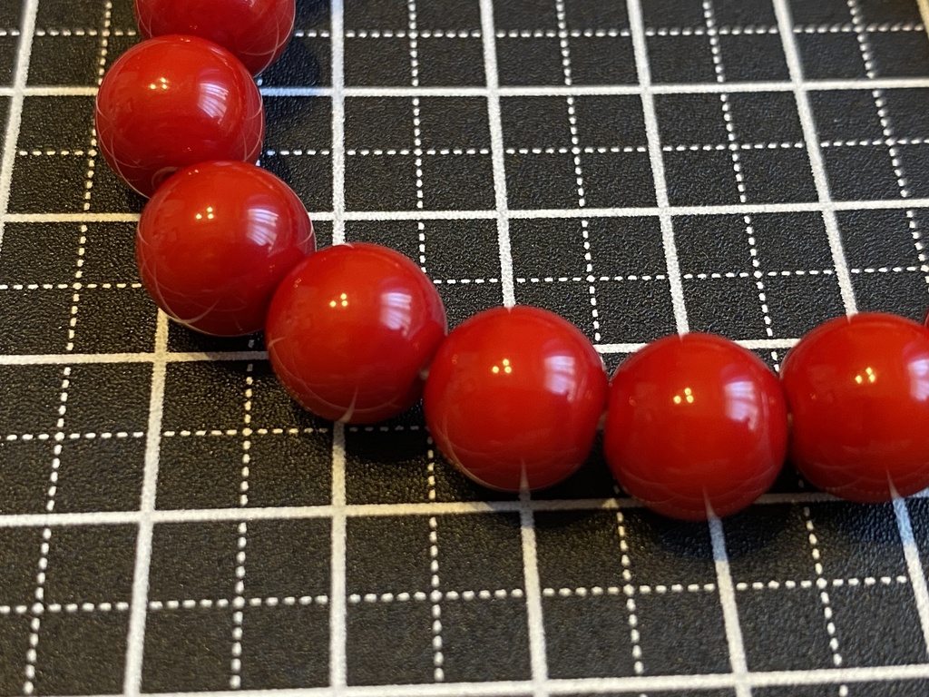 レッドコーラルのブレスレット