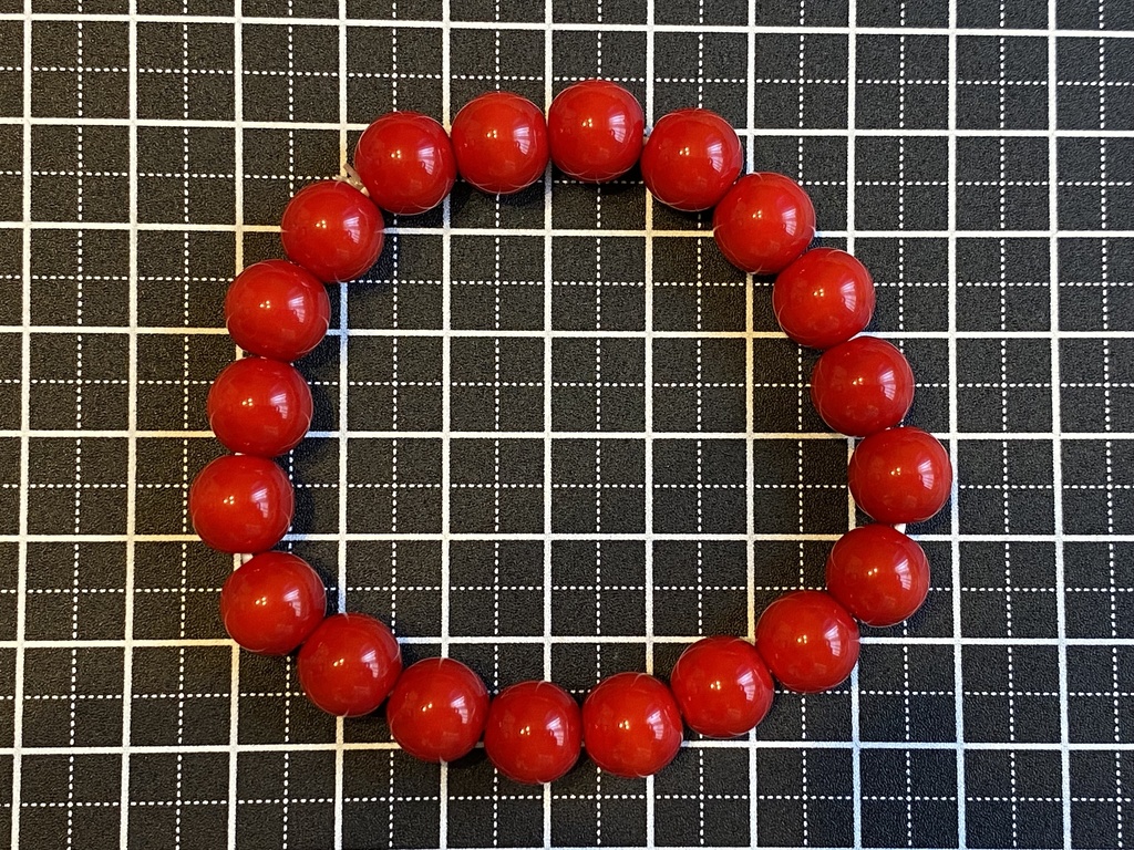 レッドコーラルのブレスレット