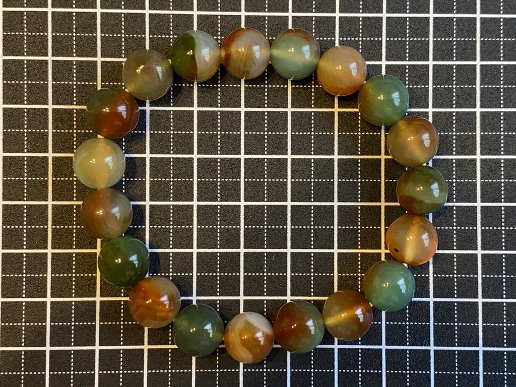 ピーコックアゲートのブレスレット