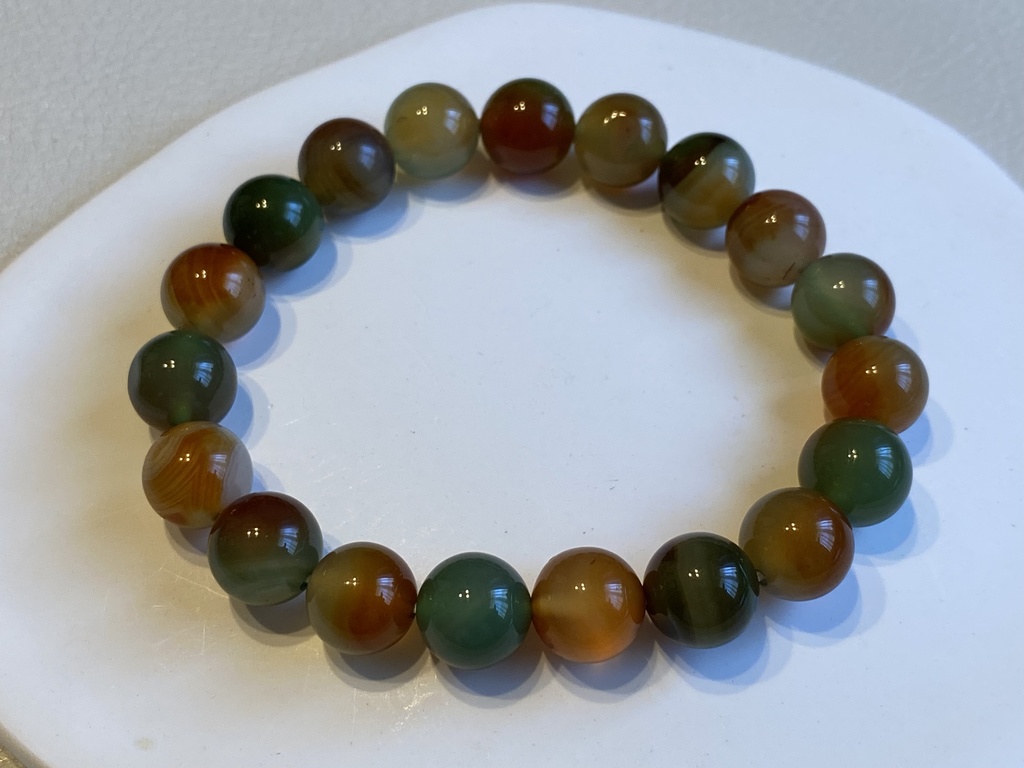 ピーコックアゲートのブレスレット