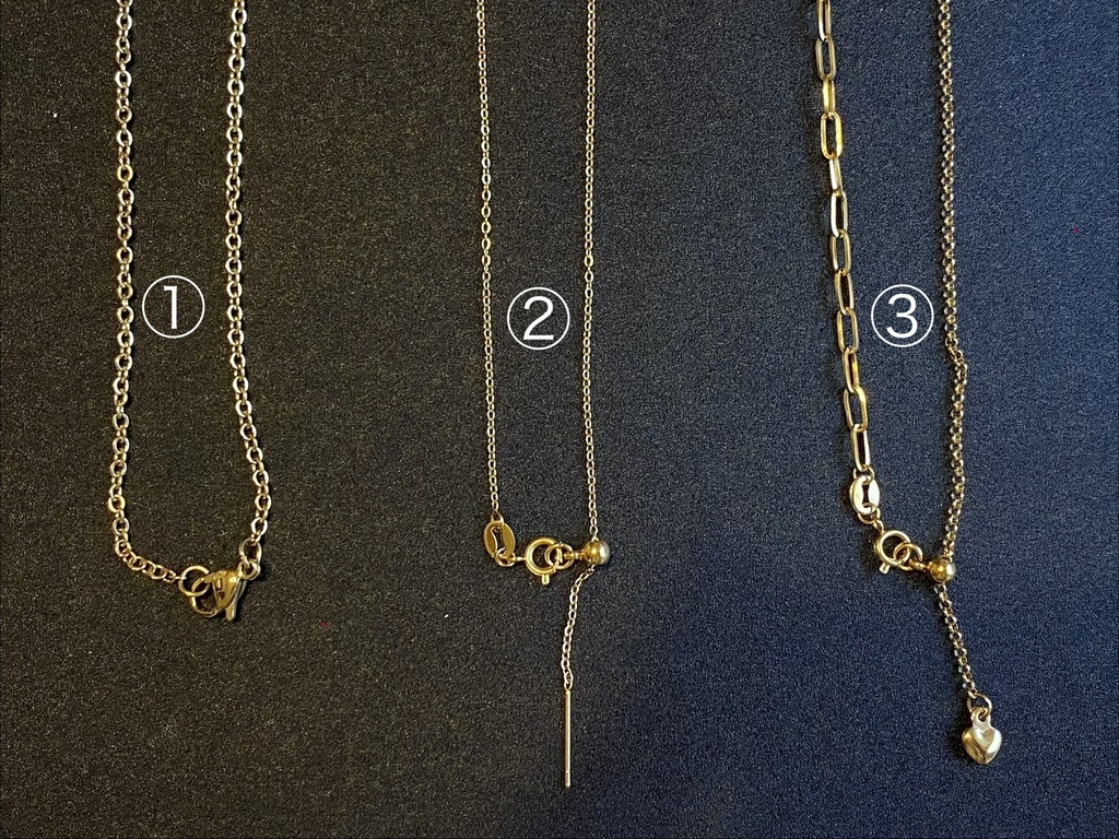 【サージカルステンレス/ゴールド】ネックレスチェーン