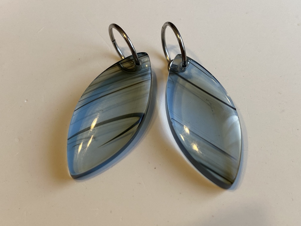 ブルーオブシディアンのチャーム