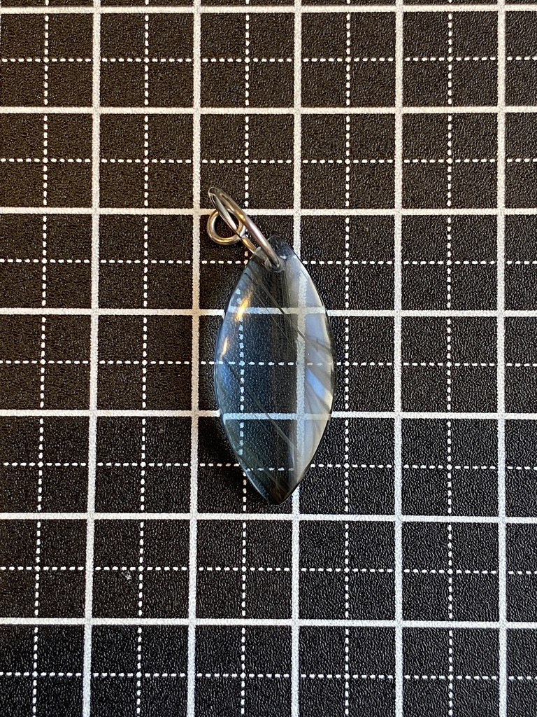 ブルーオブシディアンのチャーム