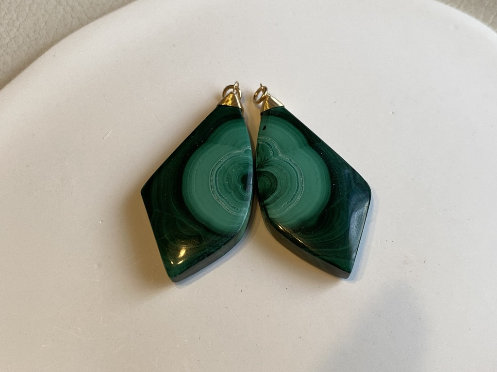 マラカイトのロールシャッハチャーム