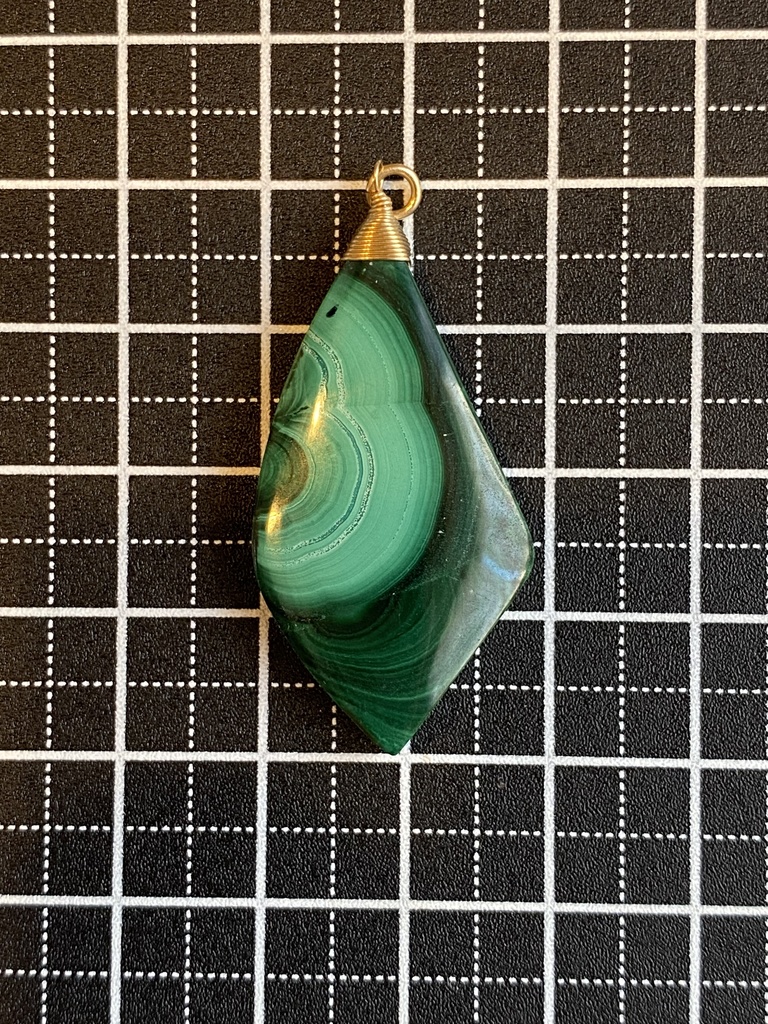 マラカイトのロールシャッハチャーム