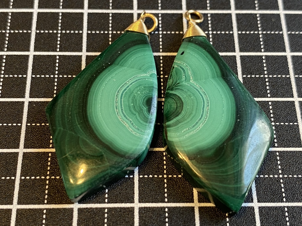 マラカイトのロールシャッハチャーム