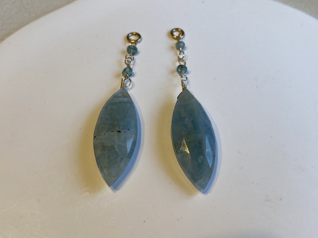 アクアマリンのマーキスチャーム