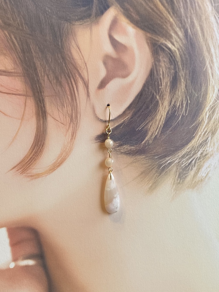 チェリーブロッサムアゲートのゆらゆらチャーム