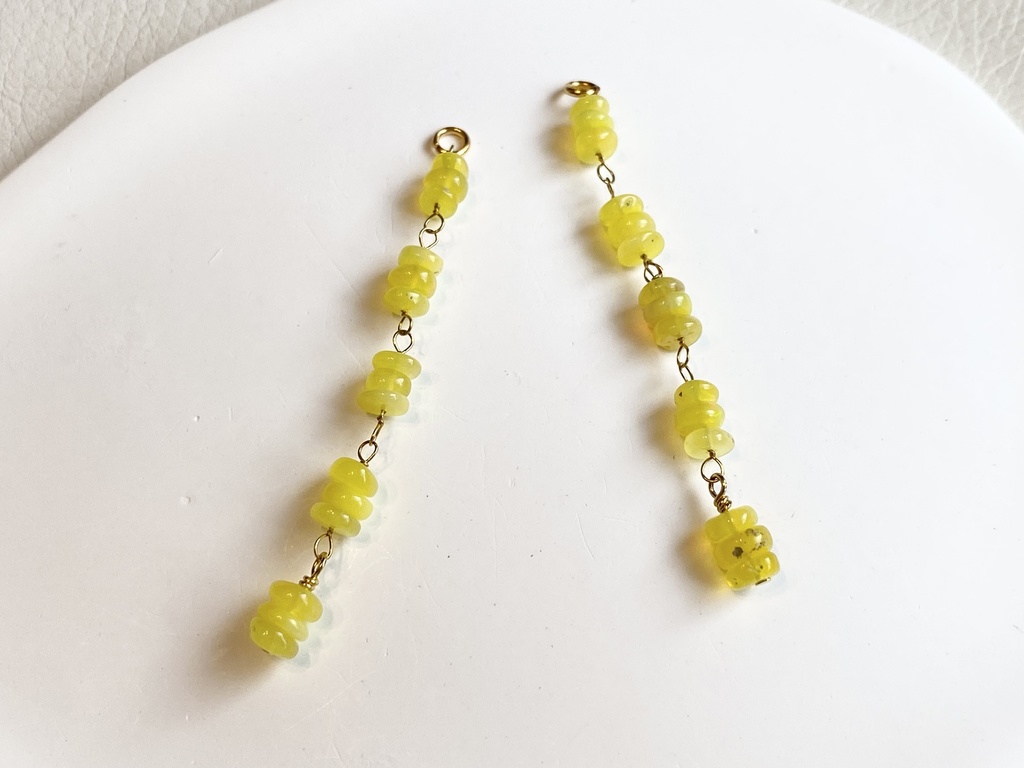 エチオピアンプレシャスオパールのチャーム・イエロー