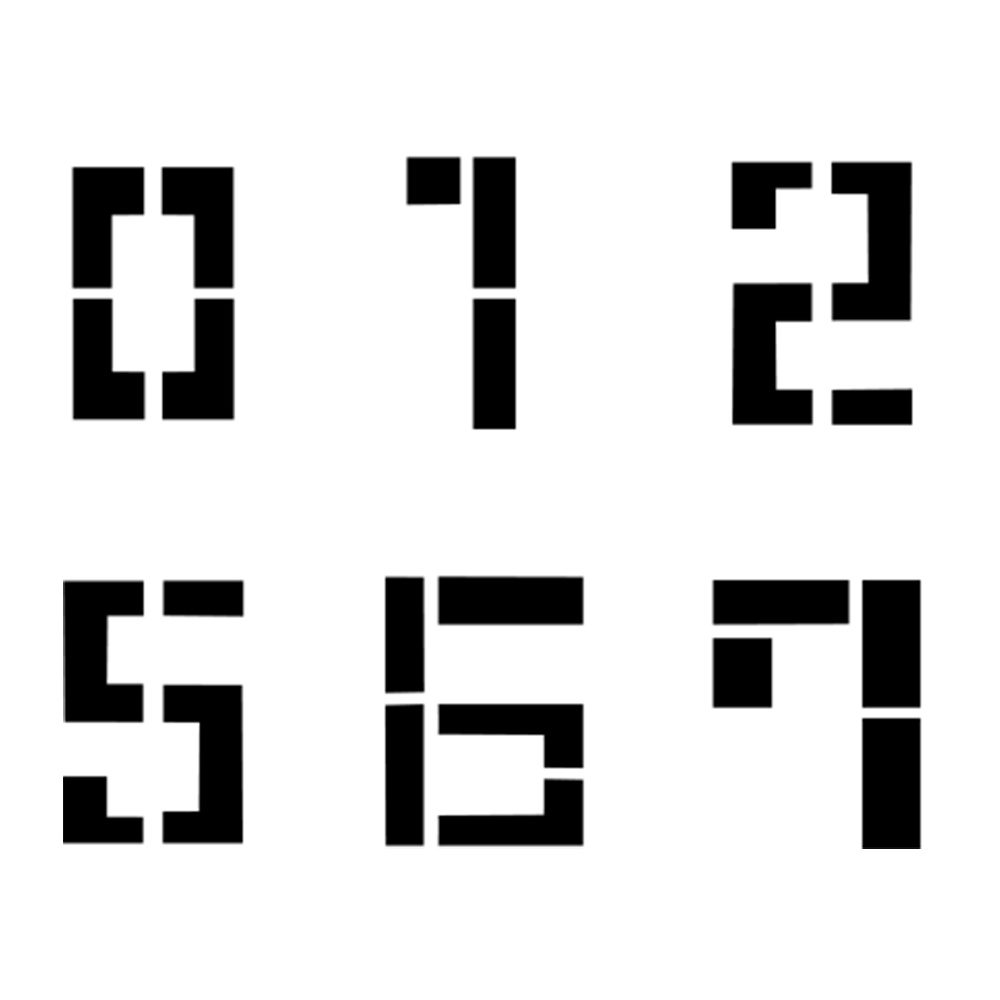 おしゃれな 2 フォント 数字 ガスタメゴ