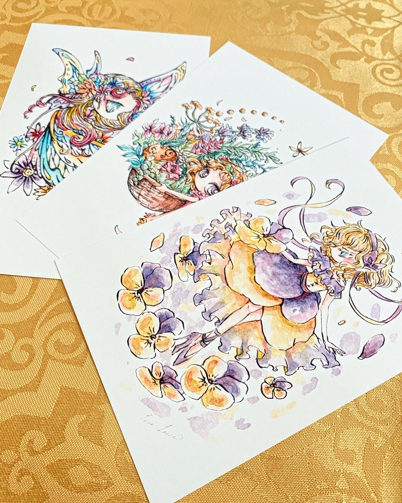 花妖精セット A イラスト本 トートバック クリアファイル他 Lona Shee Shop Booth