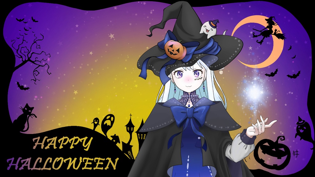 Halloweenに使えるフリー素材【全77パーツ】