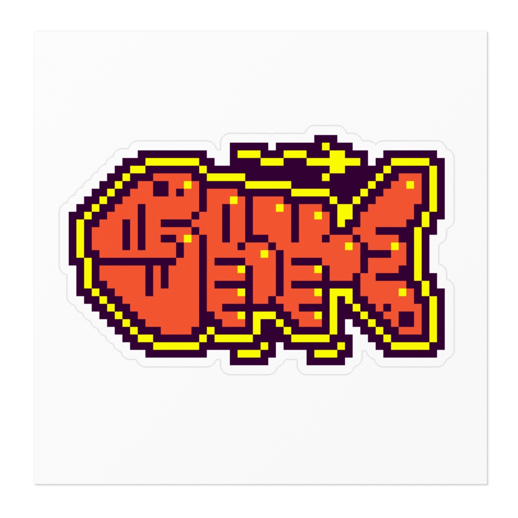 SAKE(オレンジ) ステッカー1