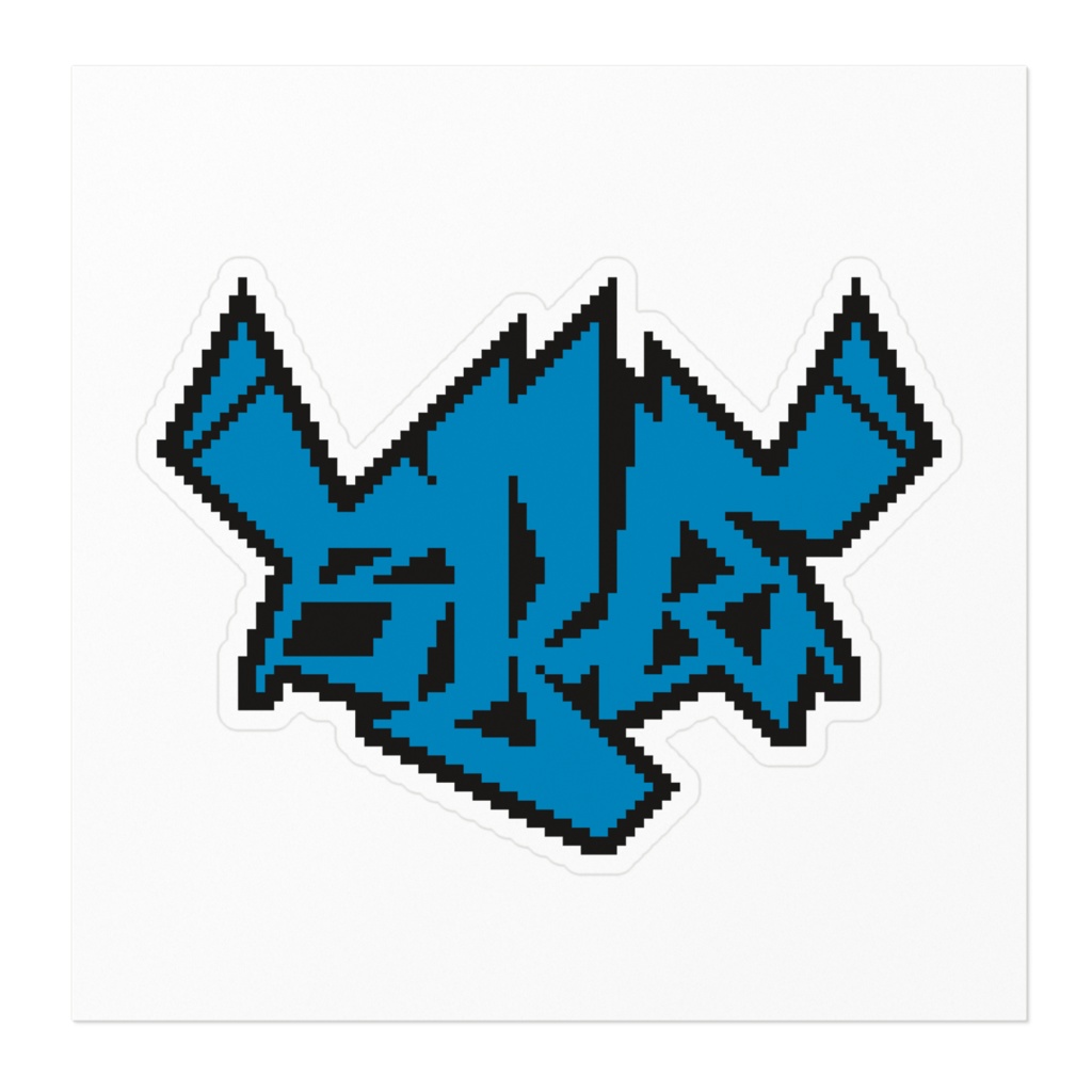 BLUE ステッカー