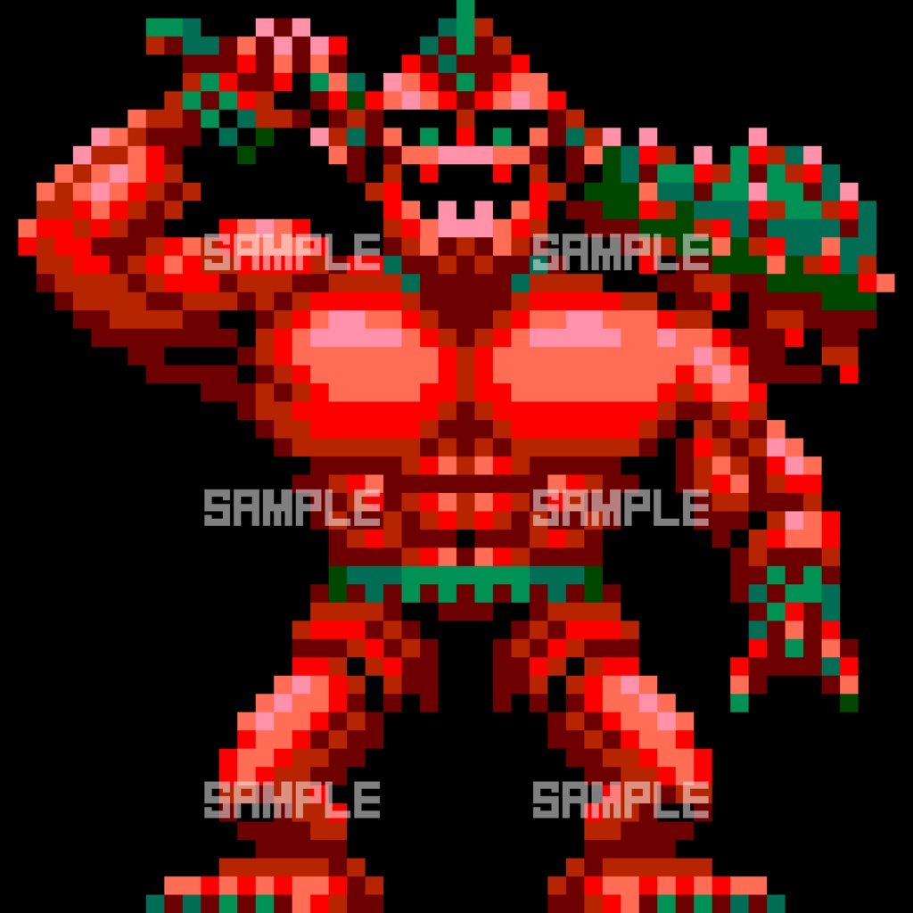 ドット絵モンスター5体セット (待機アニメ付き)