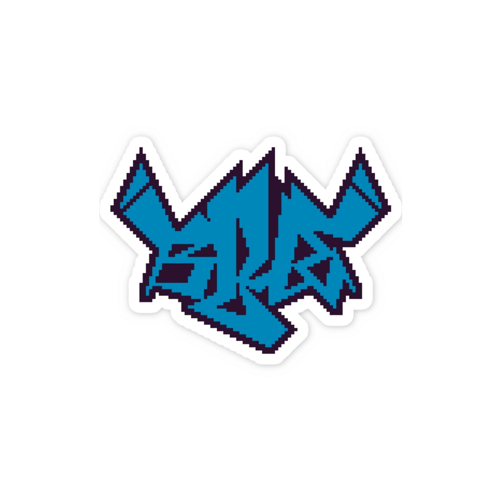 「BLUE」ステッカー