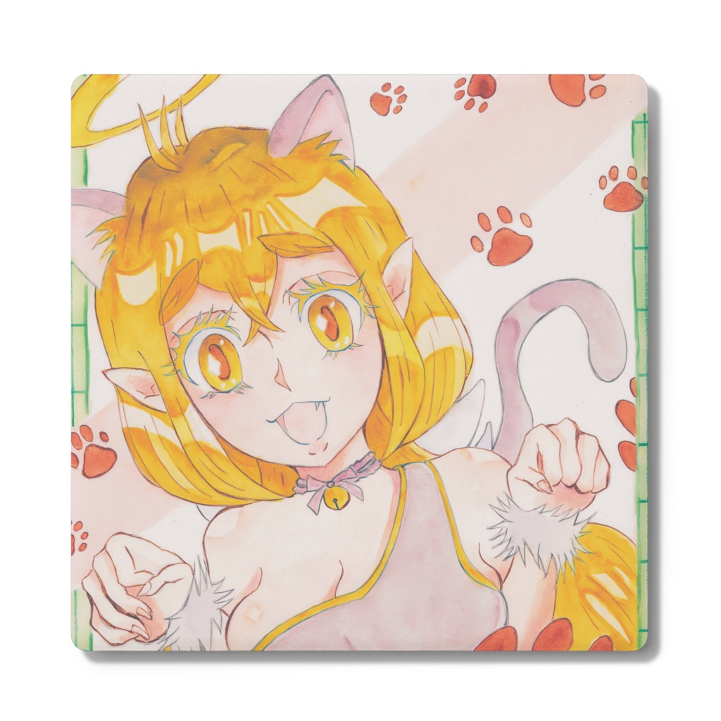 シュークリーム天使ちゃん猫コスコースター