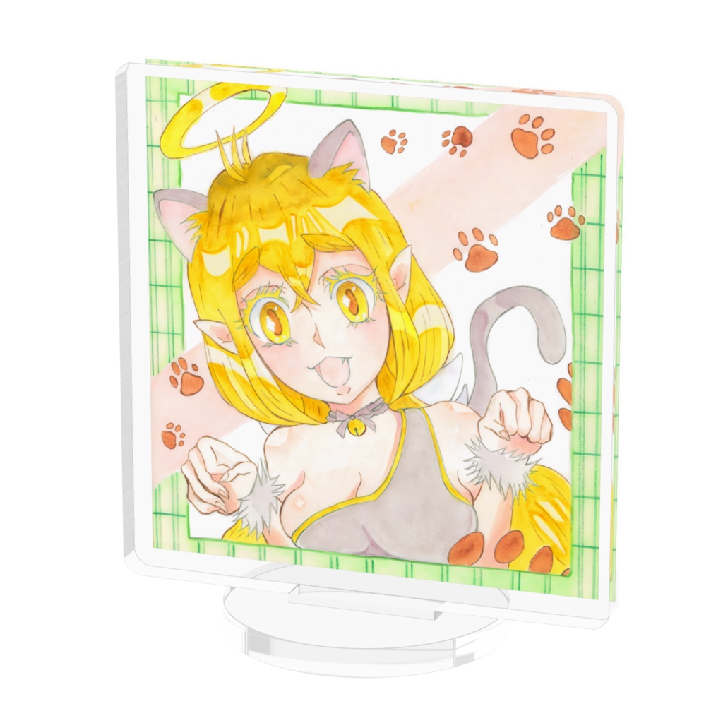 シュークリーム天使ちゃん猫コスアクリルスタンド