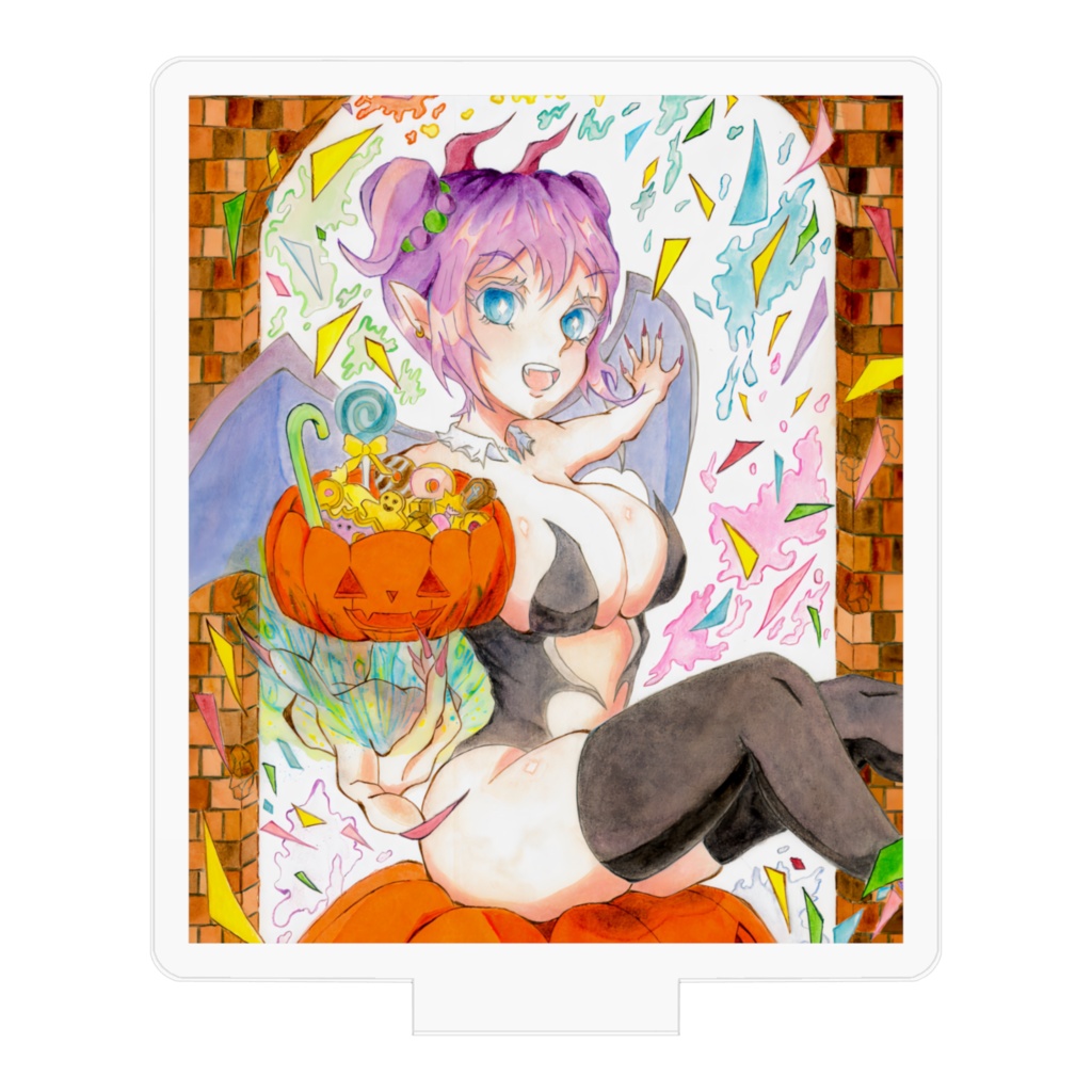 ブルーベリーサキュバスちゃんハロウィンアクリルスタンド