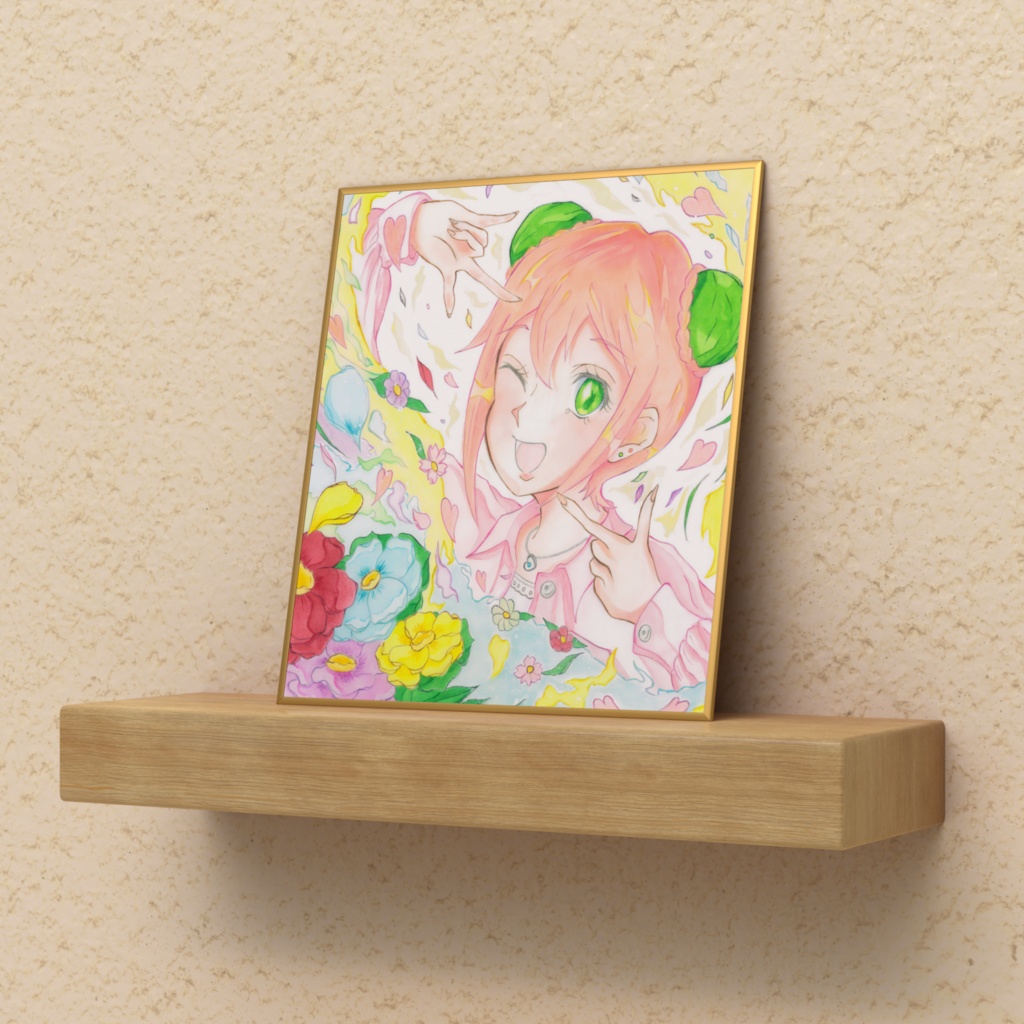 夢の花のその先へ 複製色紙