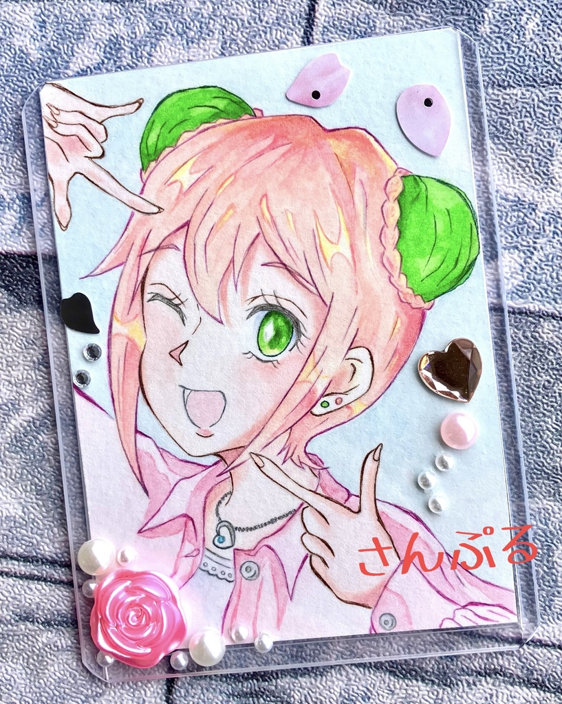 デコレーション原画 桜もち×女の子