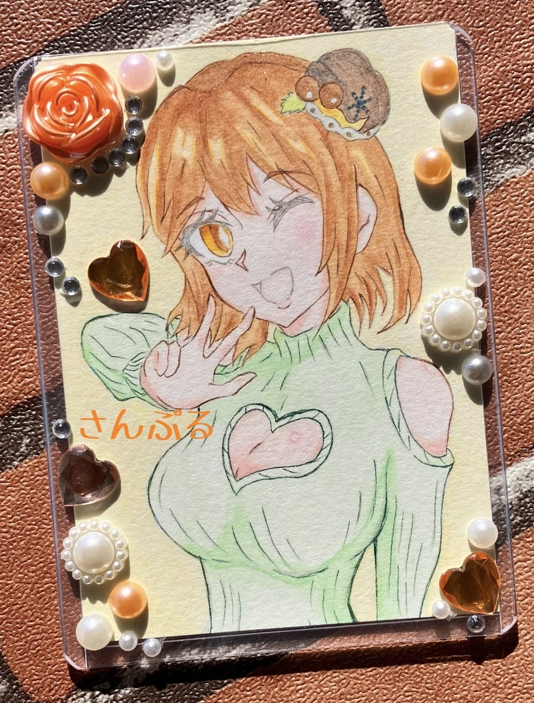 デコレーション原画 タピオカミルクティー×女の子