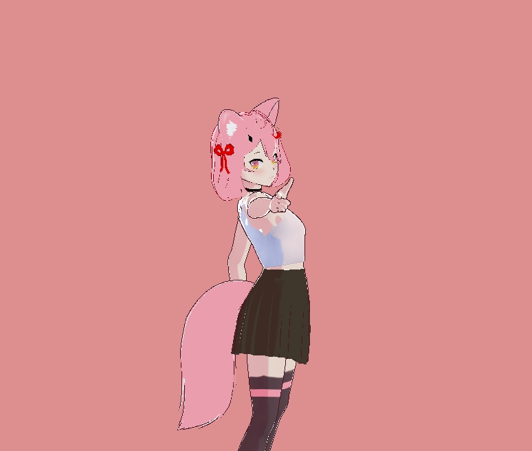 Neko Girl Vtuber Vrchat 