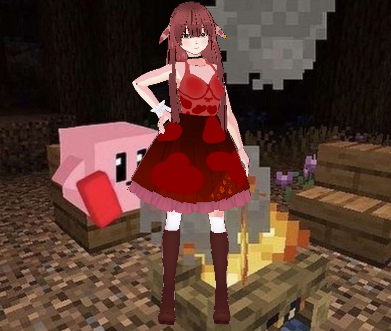  Vaca_champiñon_minecraft_Girl_anime_vtuber