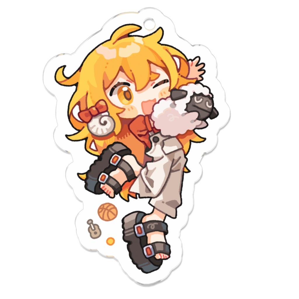 アクリルキーホルダー 榾 (リボン)