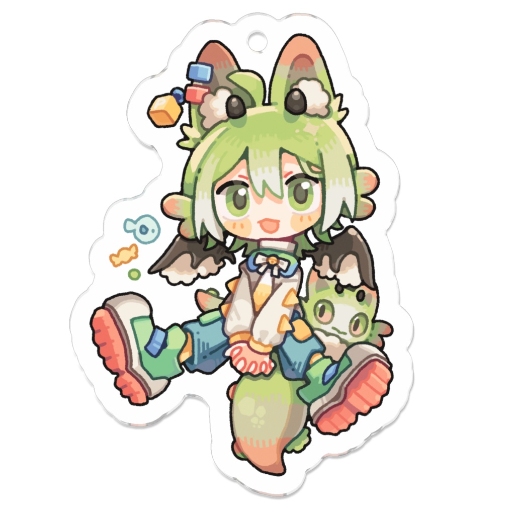 アクリルキーホルダー パースライト (リボン)