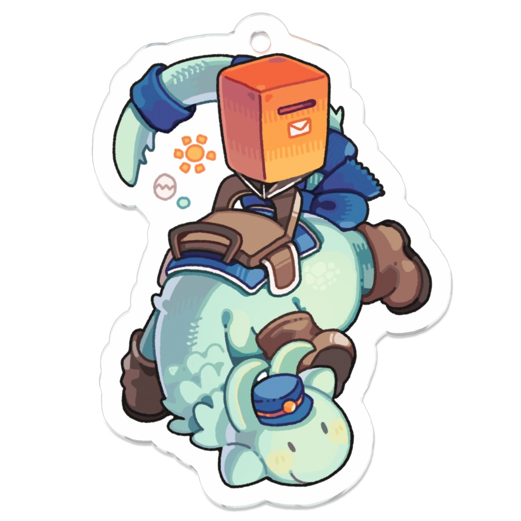 アクリルキーホルダー カンテラ (リボン)