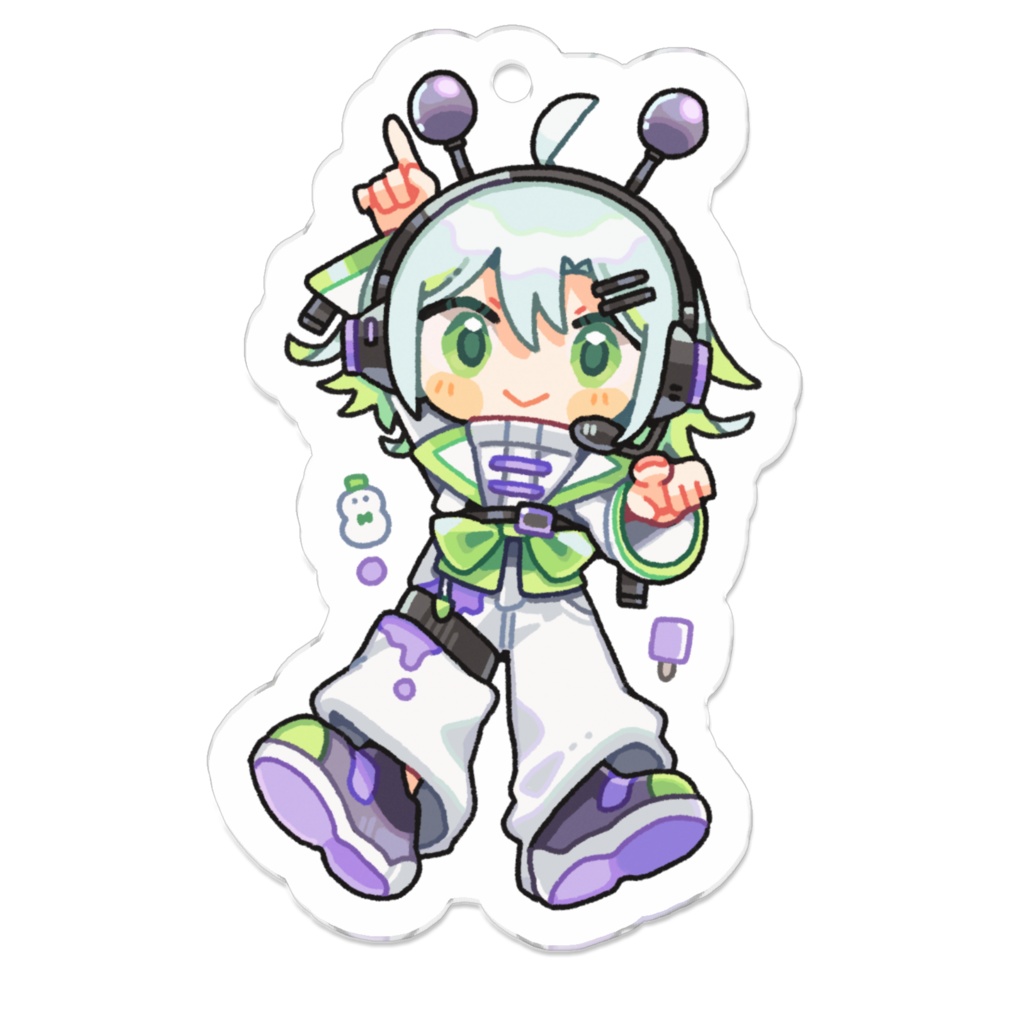 アクリルキーホルダー Wink (リボン)